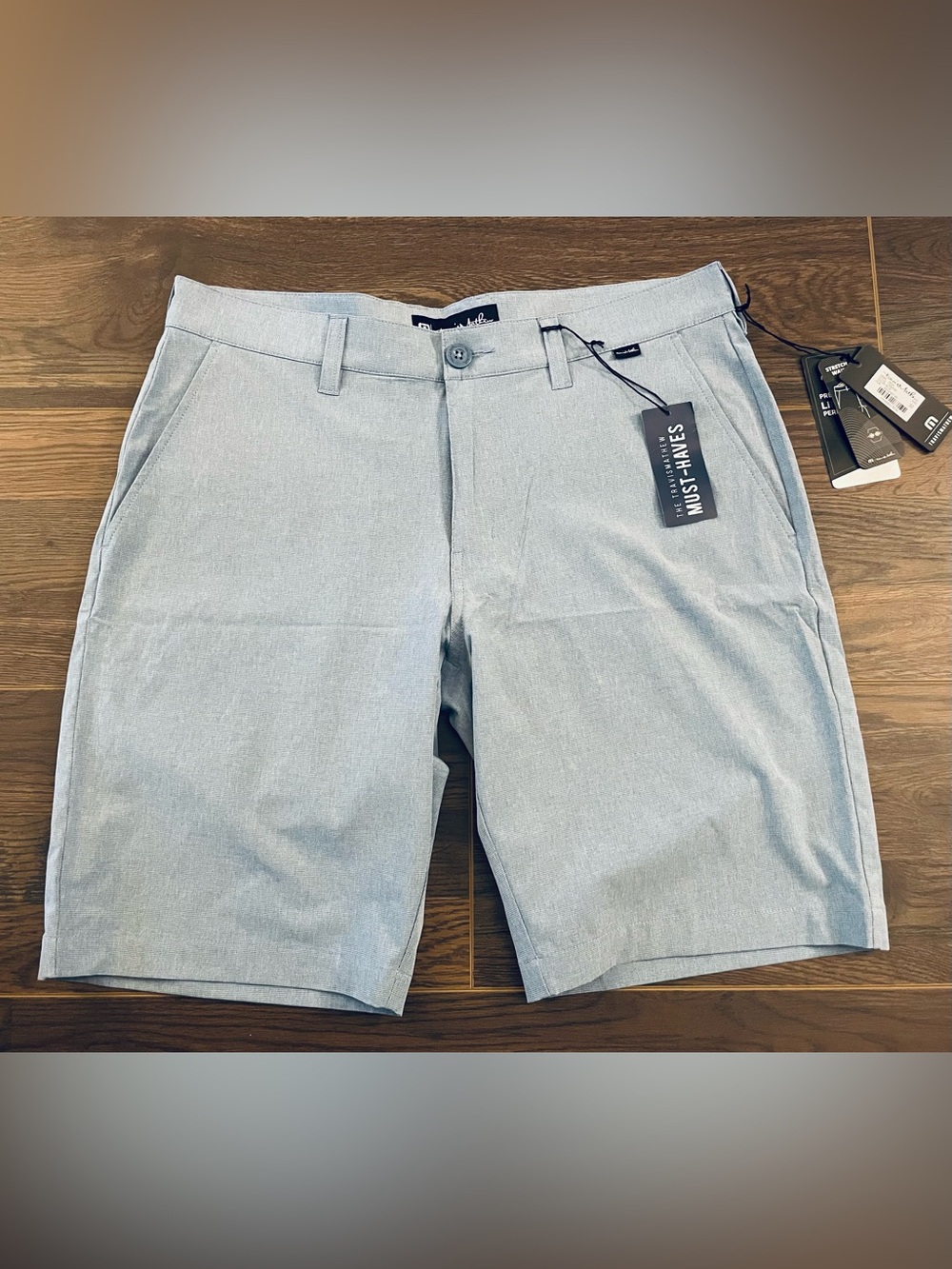 Travis Mathew Men's Flat Front Shorts - Light Blue
